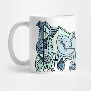 abstract cubism Mug